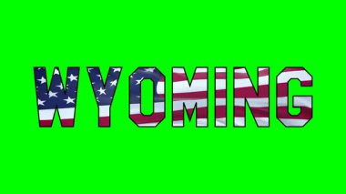 Wyoming metin videosundaki Usa bayrağı