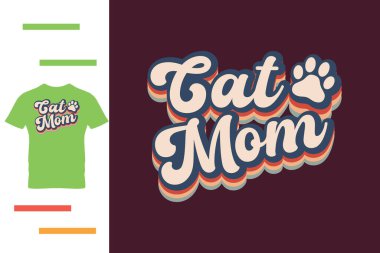 kedi anne t-shirt tasarımı