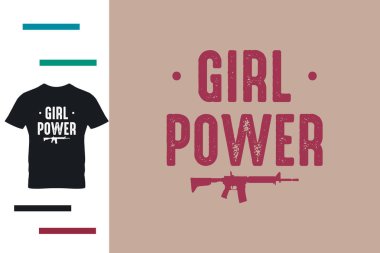 Kız power t-shirt tasarımı