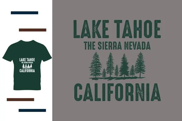  Tahoe Gölü t-shirt tasarımı 