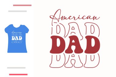 Amerikan babasının gömlek tasarımı.