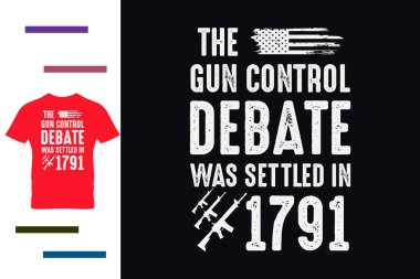 Silah denetimi tartışması gömlek tasarımı