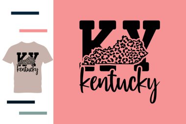 Leopar kentucky tişört tasarımı