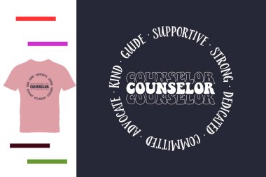 Okul danışmanı t-shirt tasarımı