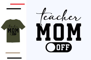 Öğretmen kipi t-shirt tasarımı dışında