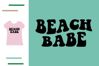 Plaj bebeği t-shirt tasarımı