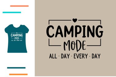 kamp modu t-shirt tasarımı 