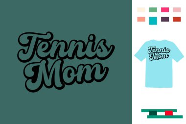 Tenis anne t-shirt tasarımı