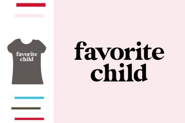 Favori çocuk t-shirt tasarımı