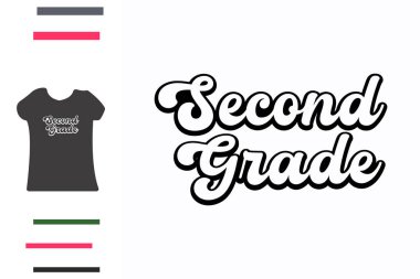 İkinci sınıf öğretmeni t-shirt tasarımı