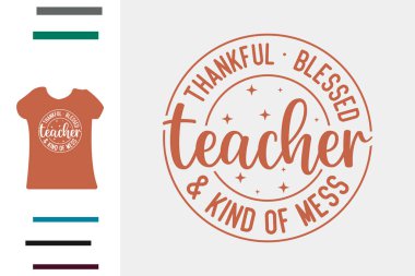 Şükran Günü öğretmeninin gömlek tasarımı.