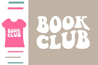 Kitap kulübü t-shirt tasarımı