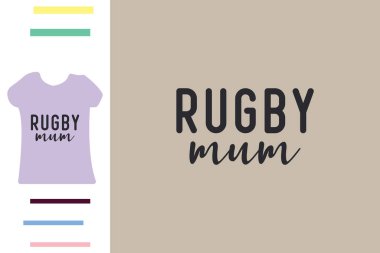 Rugby Mom t-shirt tasarımı