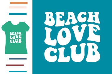 Plaj Aşk Kulübü Tişört Tasarımı