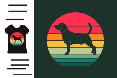 Beagle dog t-shirt tasarımı