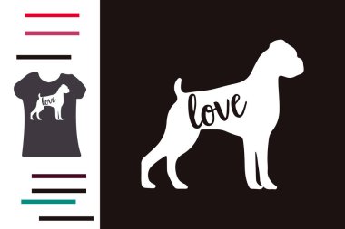 Boksör köpeği gömlek tasarımına bayılır.