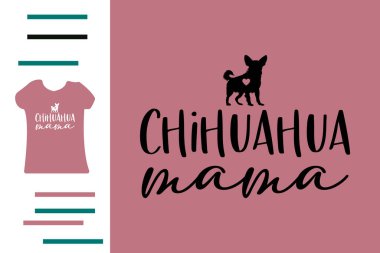 Chihuahua köpek annesi gömleği tasarladı.