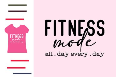 Fitness modu t-shirt tasarımı