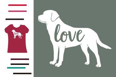 Labrador Retriever köpeği gömlek tasarımına bayılır.