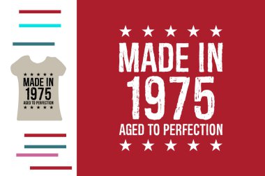 1975 yapımı t-shirt tasarımı