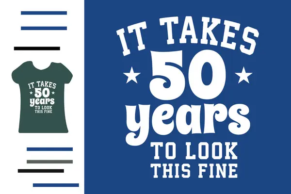 Bu güzel tişört tasarımına bakmak 50 yıl sürüyor.