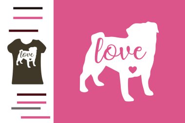 Pug dog gömlek tasarımına bayılır.