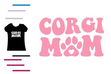 Corgi anne t-shirt tasarımı