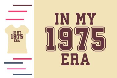 1975 yılına ait t-shirt tasarımımda