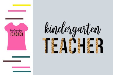 Anaokulu öğretmeni t-shirt tasarımı