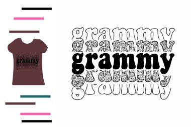 Leopar Grammy tişört tasarımı