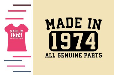 1974 yapımı t-shirt tasarımı
