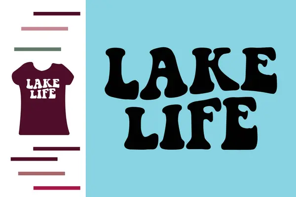 Göl hayatı t-shirt tasarımı