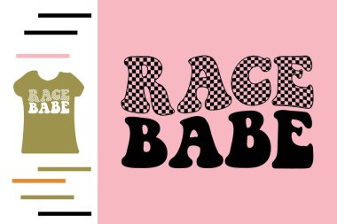 Yarış bebeği t-shirt tasarımı