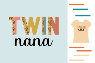 Çift nana t-shirt tasarımı