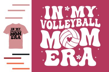Benim voleybol anne dönemimin tişört tasarımında.