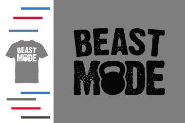 Canavar modu t-shirt tasarımı