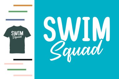 Yüzme takımı t-shirt tasarımı