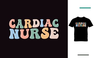 Kardiyak hemşire t-shirt tasarımı