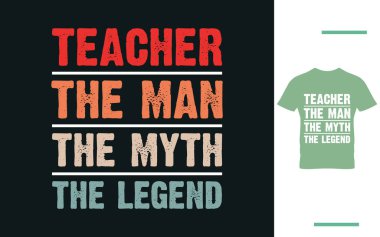 Efsane öğretmen t-shirt tasarımı