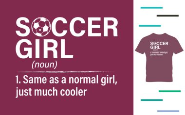 Futbolcu kız tişört tasarımı