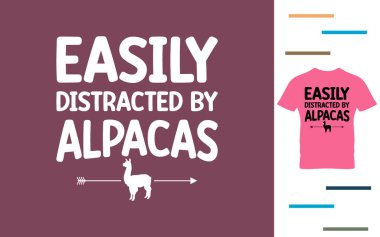 Alpaka t-shirt tasarımı dikkati kolayca dağıtıyor.