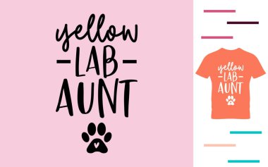 Sarı labaratuar halası t-shirt tasarımı