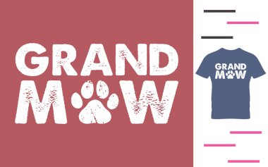 Büyük anne tişört tasarımı.