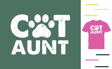 Kedi teyze t-shirt tasarımı