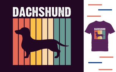 Dachshund köpek sever tişört tasarımı