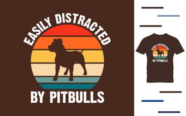 Pitbull t-shirt tasarımı dikkati kolayca dağıtıyor.