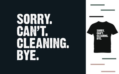 Komik temizlik tişörtü tasarımı