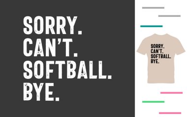 Komik softball tişört tasarımı