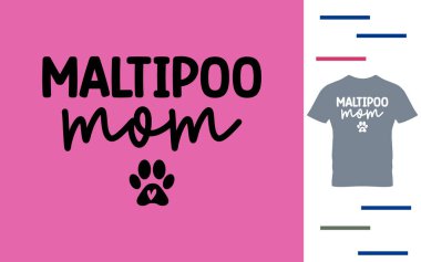 Maltipoo Anne 'nin gömlek tasarımı.