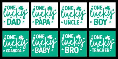 Aile fertleri için şanslı bir tişört.